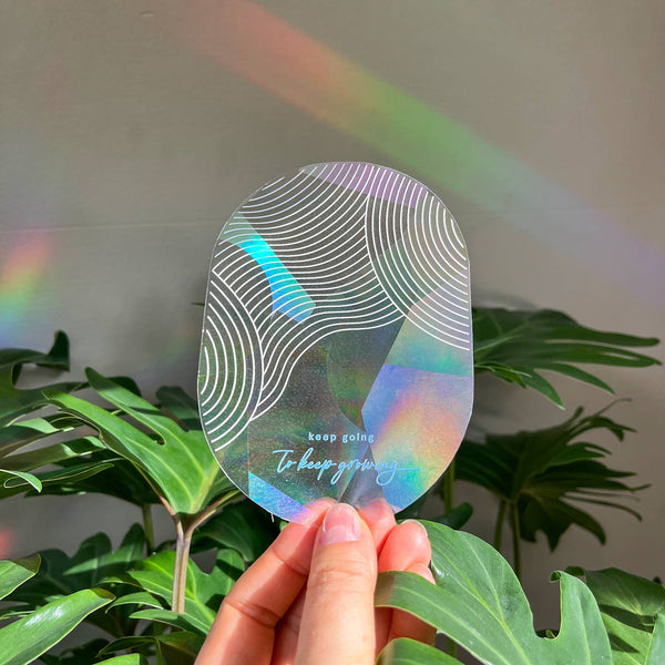 Regenbogen Aufkleber - Keep going to keep growing