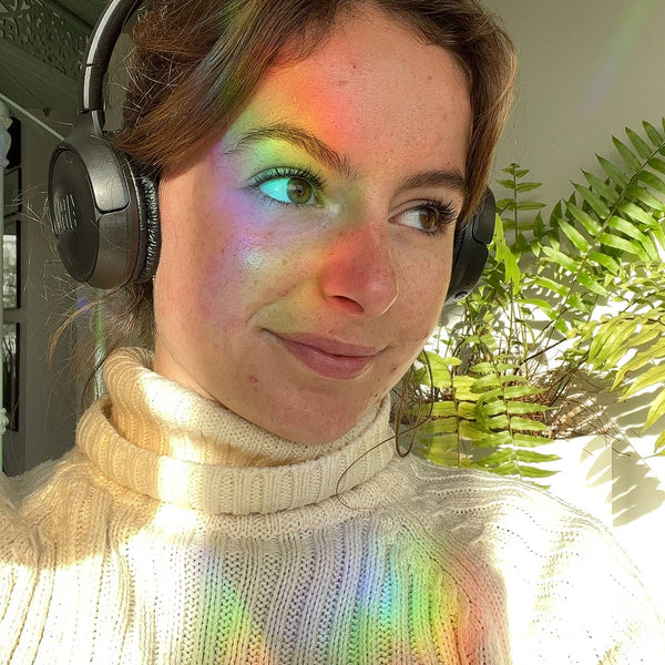 Regenbogen Aufkleber - Slow down and soak it up