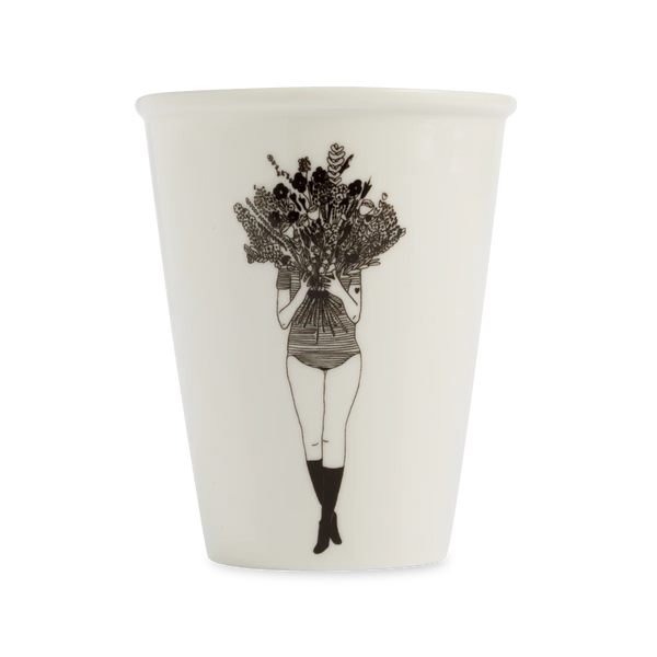 Becher Porzellan verschiedene Motive