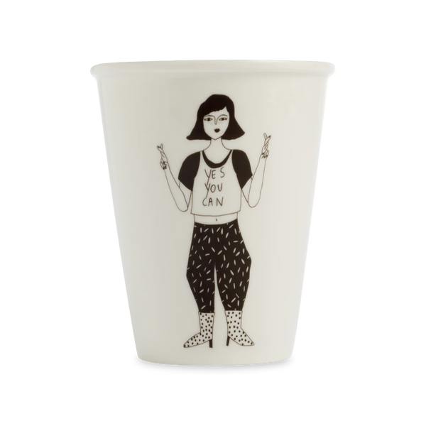 Becher Porzellan verschiedene Motive