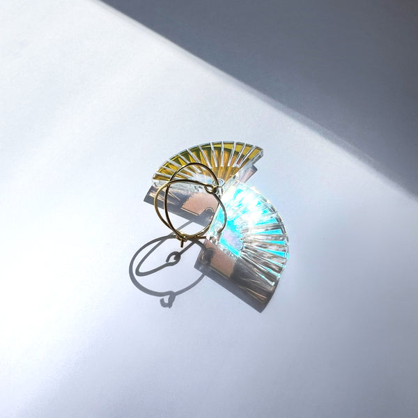 Ohrhänger „Famose Fächer“ Transparent