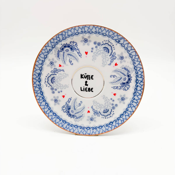 Wandteller "Küsse und Liebe"