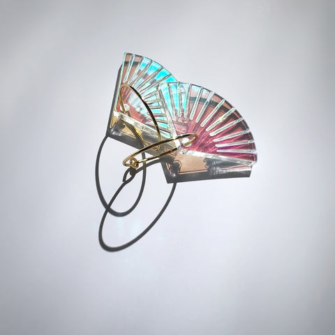 Ohrhänger „Famose Fächer“ Transparent