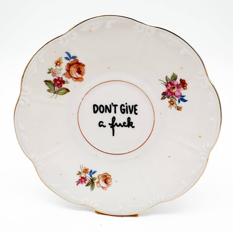 Wandteller "Don't Give A Fuck"