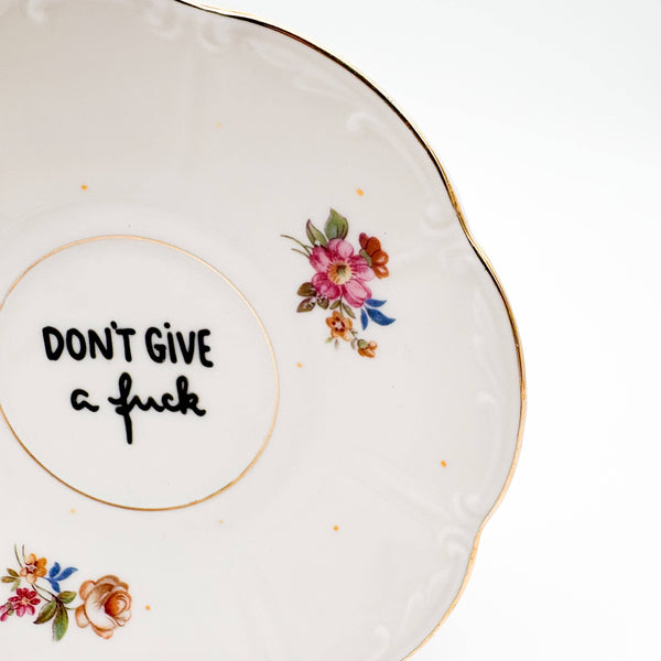 Wandteller "Don't Give A Fuck"