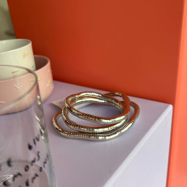 Kette flexibel Silber/Gold