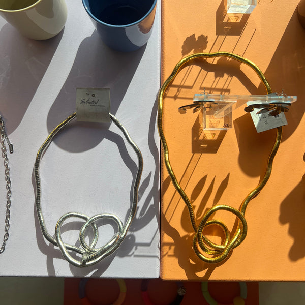Kette flexibel Silber/Gold