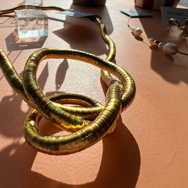 Kette flexibel Silber/Gold