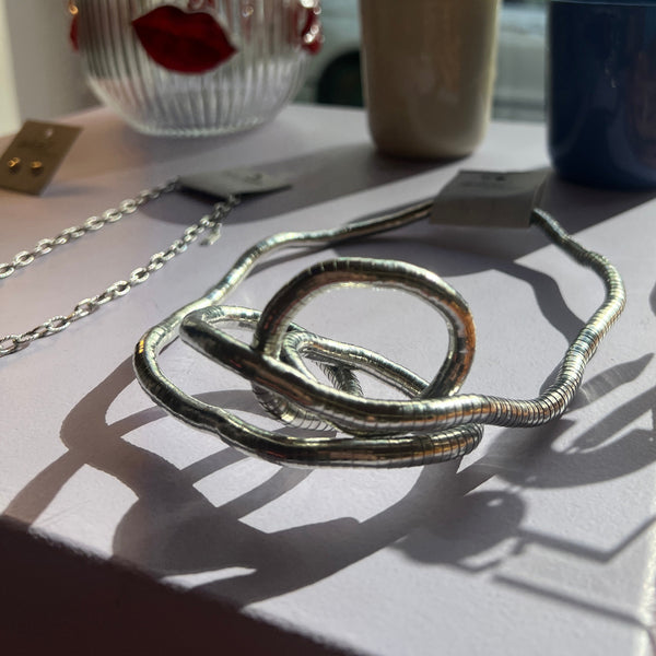 Kette flexibel Silber/Gold