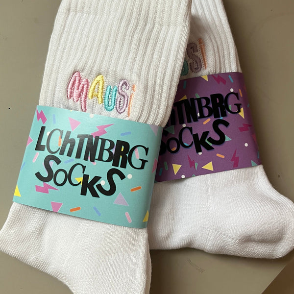 Tennissocken "Kussi" und "Mausi"