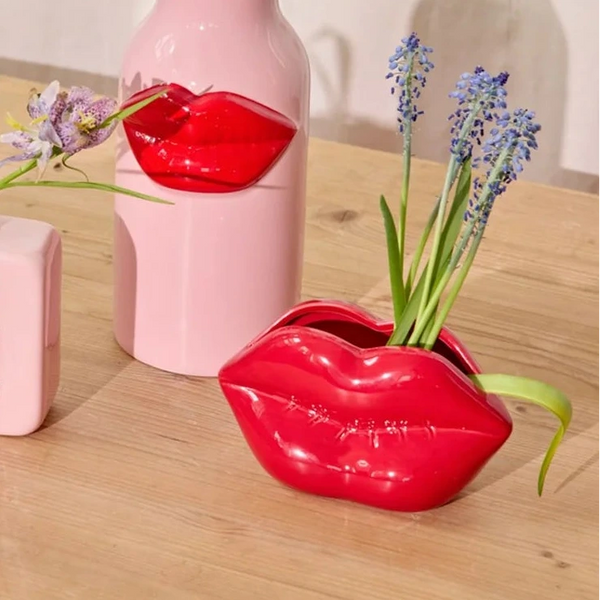 Vase "Roter Mund" Keramik