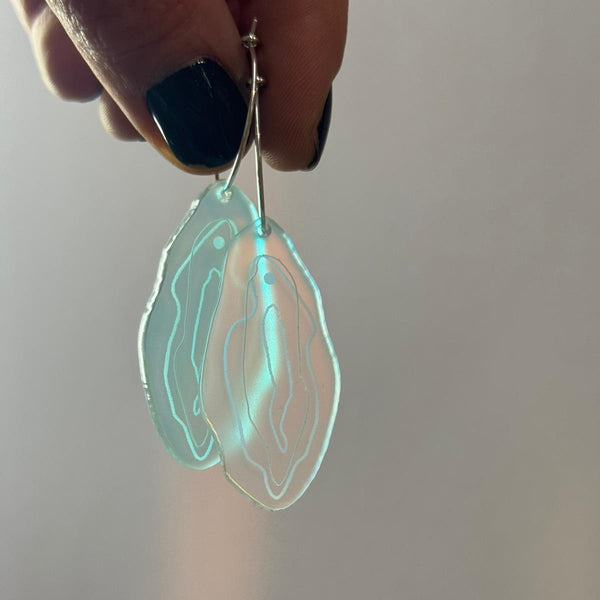 Ohrhänger „Vulva“ Regenbogen