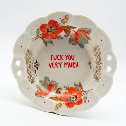 Wandteller "Fuck You Very Much"