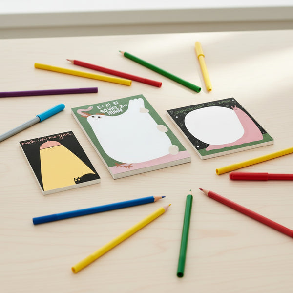 Tierisch motivierende Notizblöcke im 3er Pack