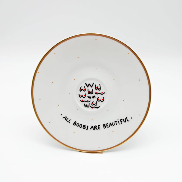 Wandteller "All Boobs Are Beautiful"