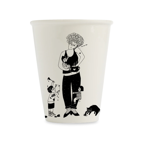 Becher Porzellan verschiedene Motive