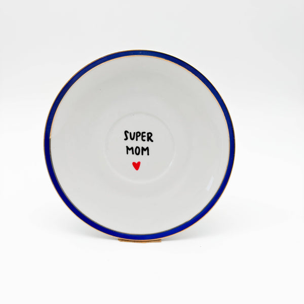 Wandteller "Super Mom"