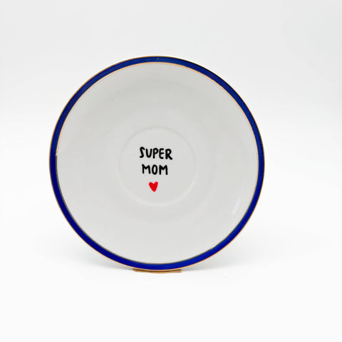 Wandteller "Super Mom"