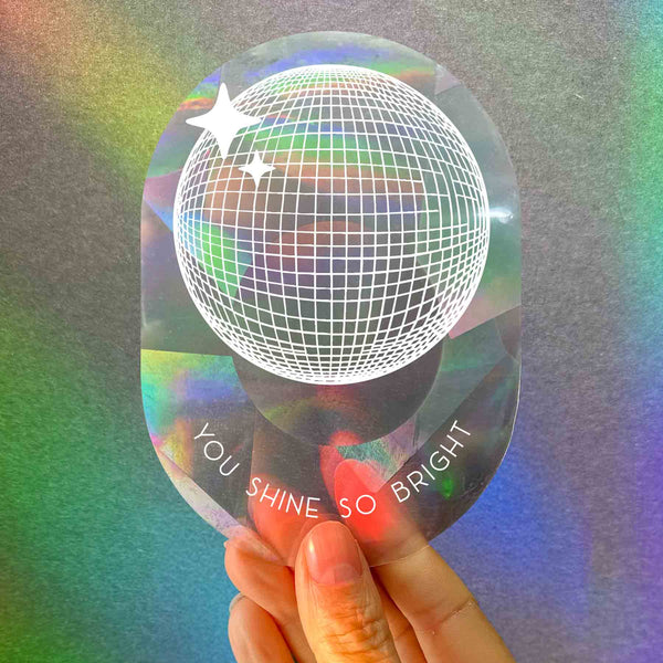 Regenbogen Aufkleber – You shine so bright