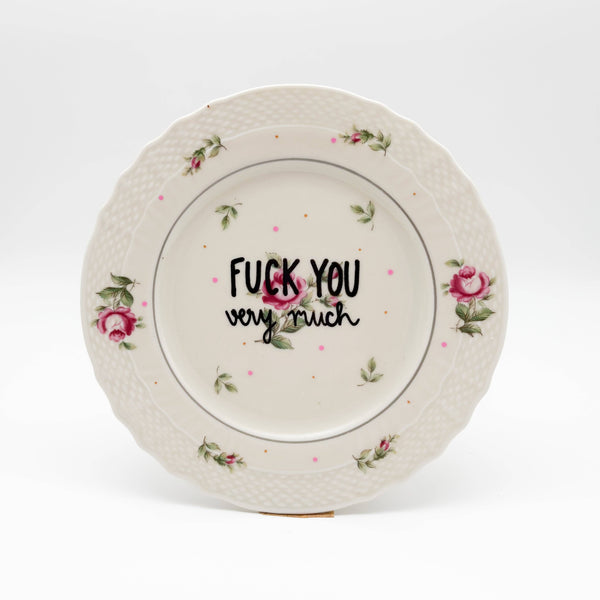 Wandteller "Fuck You Very Much"