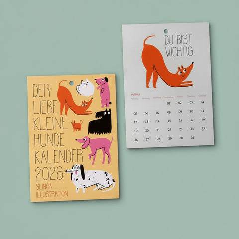 Der liebe kleine Hundekalender 2026