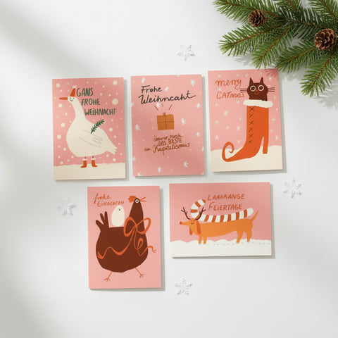 Weihnachtskarten Set Slinga