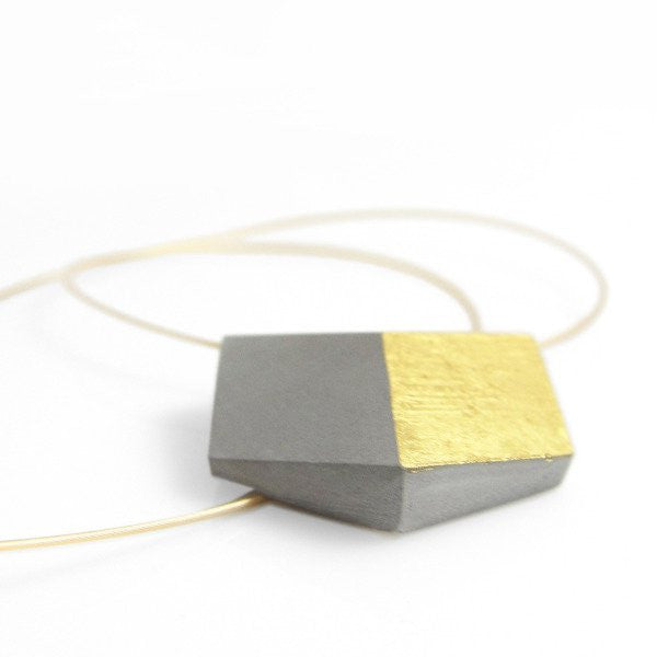 Kette "Ambivalenz" Grau-Gold