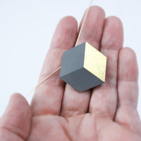 Kette "Ambivalenz" Grau-Gold