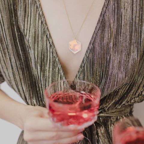 Kette lang "Kaleidoskop" Gold