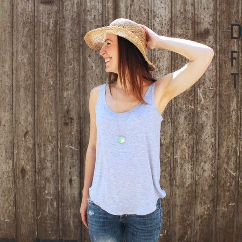 Kette lang "Ambivalenz" Mint-Gold