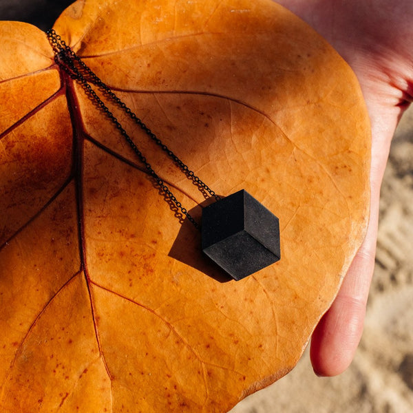 Kette lang "Purismus" Schwarz