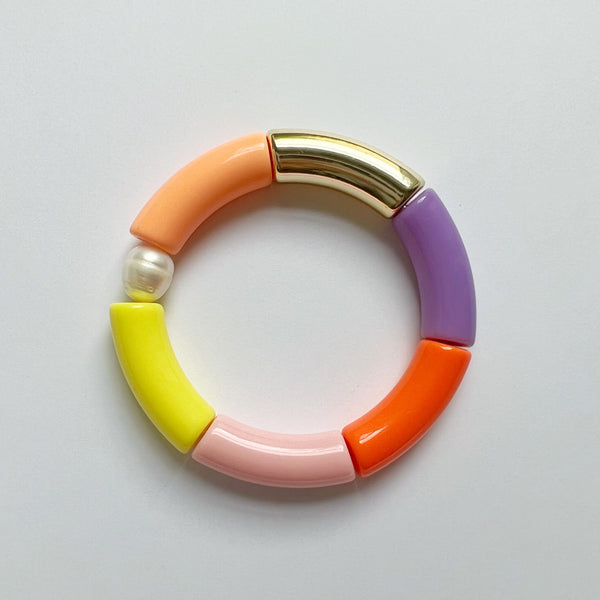 Armreifen Bunt mit Perle