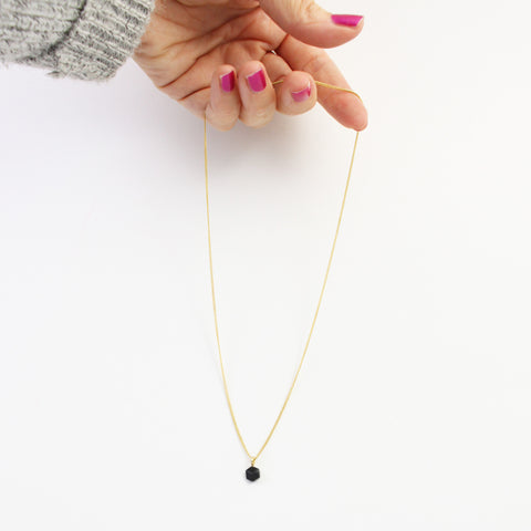 Kette Fine "Purismus" Schwarz Gold