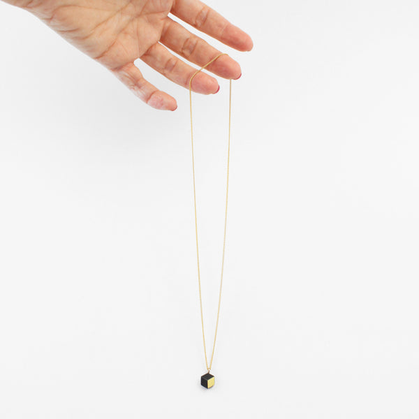 Kette Fine "Ambivalenz" Schwarz-Gold