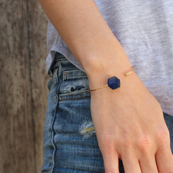 Armreifen "Galaxie" Dunkelblau