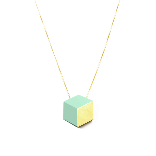 Kette lang "Ambivalenz" Mint-Gold