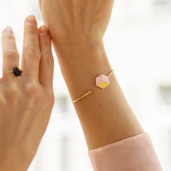 Armreifen "Ambivalenz" Rosa-Gold