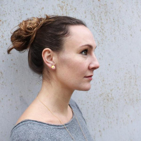 Ohrstecker "Ambivalenz" Rosa-Gold