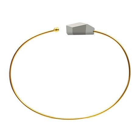 Armreifen "Ambivalenz" Grau-Gold