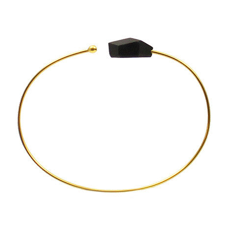 Armreifen "Ambivalenz" Schwarz-Gold