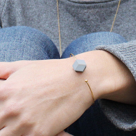 Armreifen "Purismus" Grau