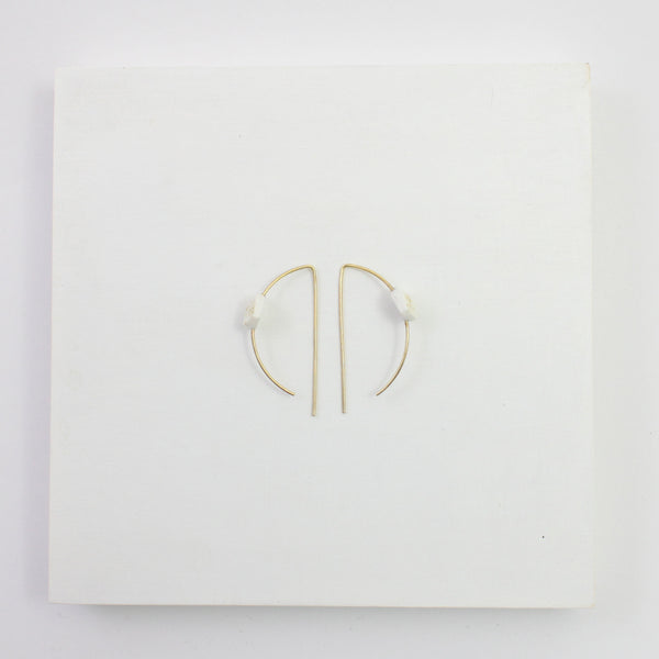 Halbmond-Creolen "Unikum" Glow-Gold