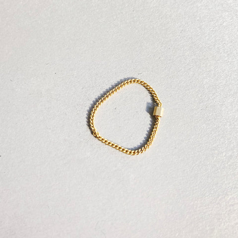 Ring „Chain“ vergoldet