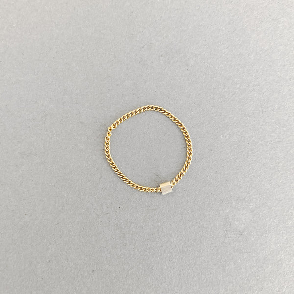 Ring „Chain“ vergoldet