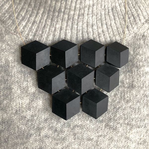 Collier "Purismus" Schwarz