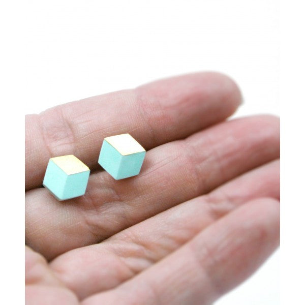 Ohrstecker "Ambivalenz" Mint-Gold