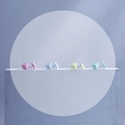 Ohrstecker "Purismus" Pastellgelb