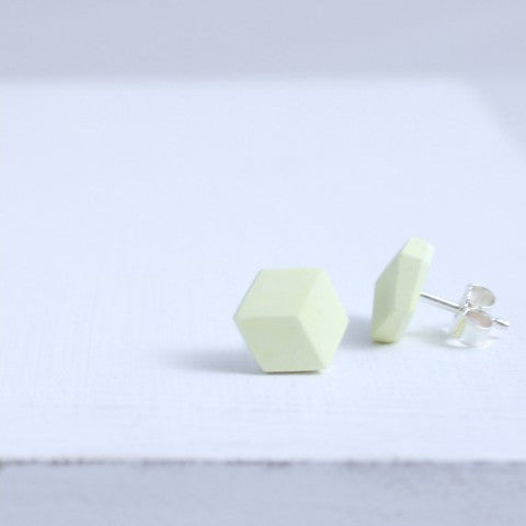 Ohrstecker "Purismus" Pastellgelb