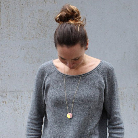 Kette lang "Ambivalenz" Rosa-Gold