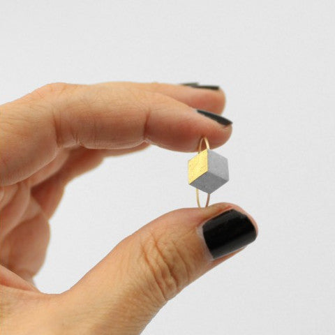 Ring "Ambivalenz" Grau-Gold